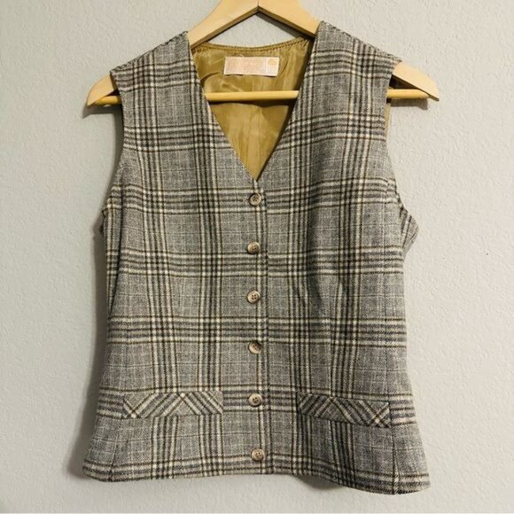 Pendleton Vintage Plaid Wool Blazer and Vest Size Medium - Picture 6 of 11